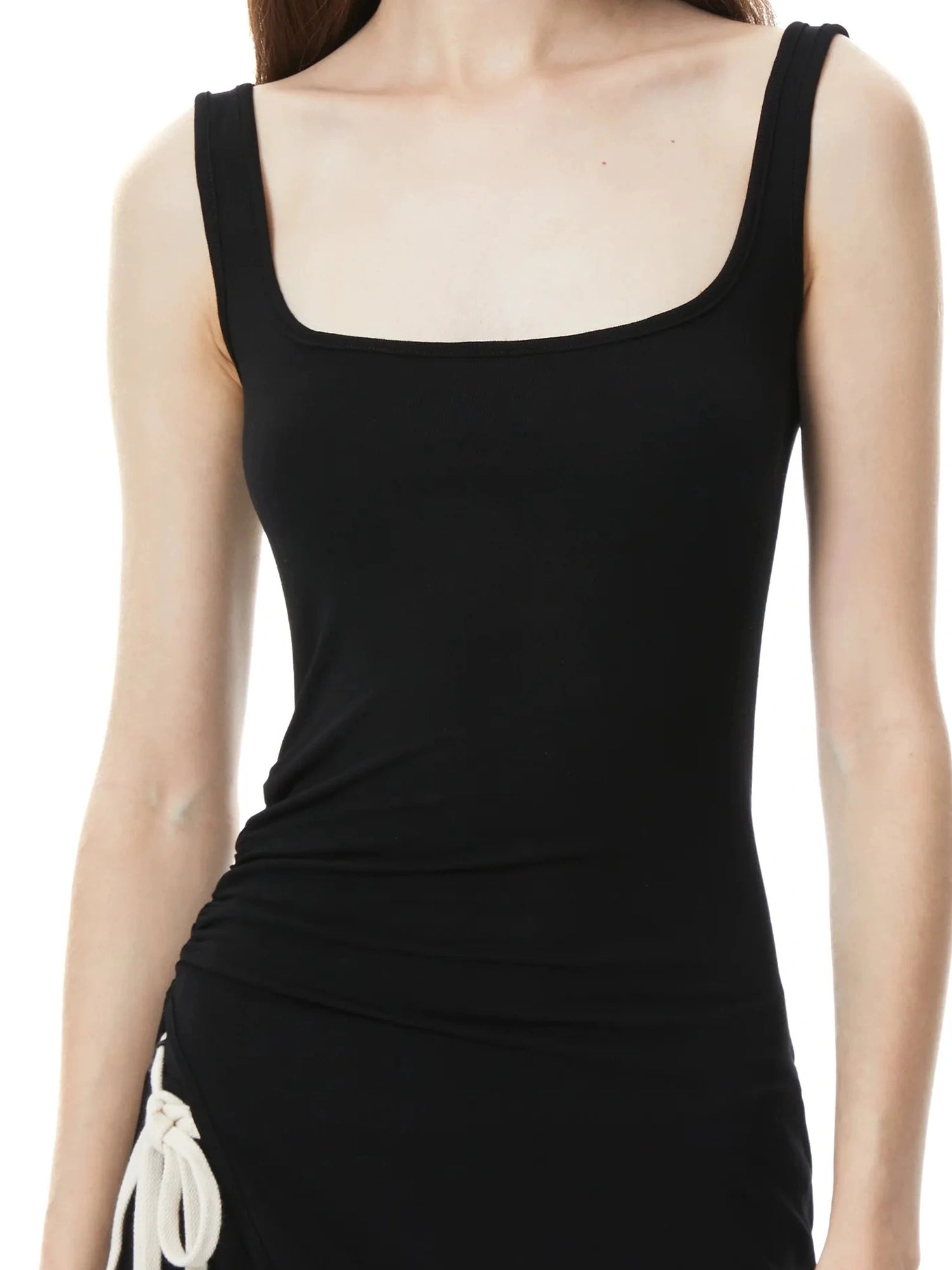 kvkv Tencel Slit Side Draped Tank Dress