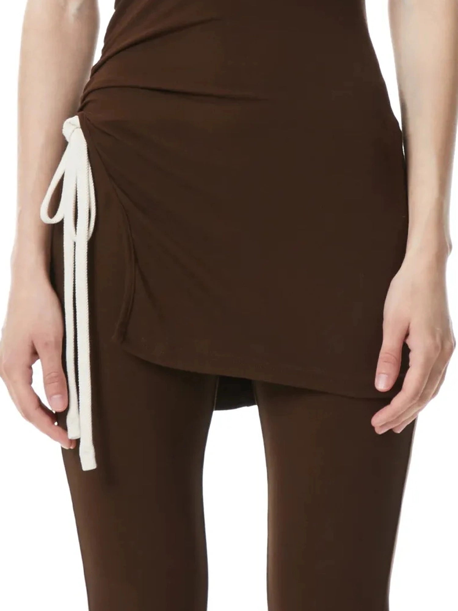 kvkv Tencel Slit Side Draped Tank Dress