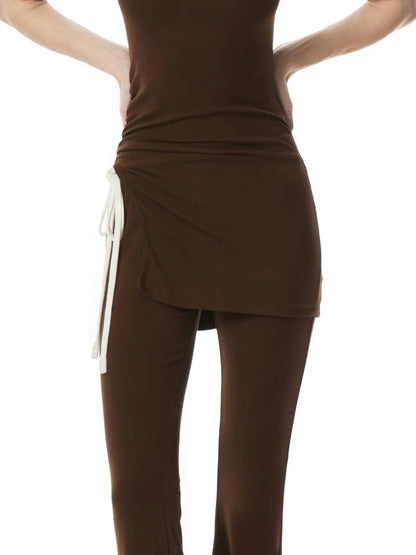 kvkv Tencel Slit Side Draped Tank Dress
