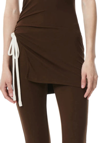 kvkv Tencel Slit Side Draped Tank Dress