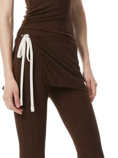 kvkv Tencel Slit Side Draped Tank Dress