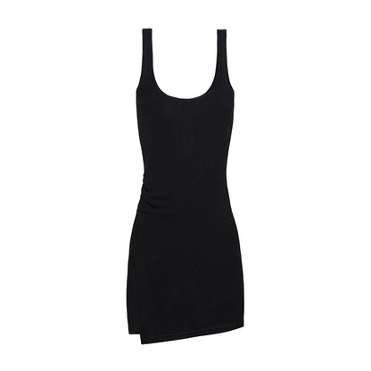kvkv_Tencel_Slit_Side_Draped_Tank_Dress_MISSTT