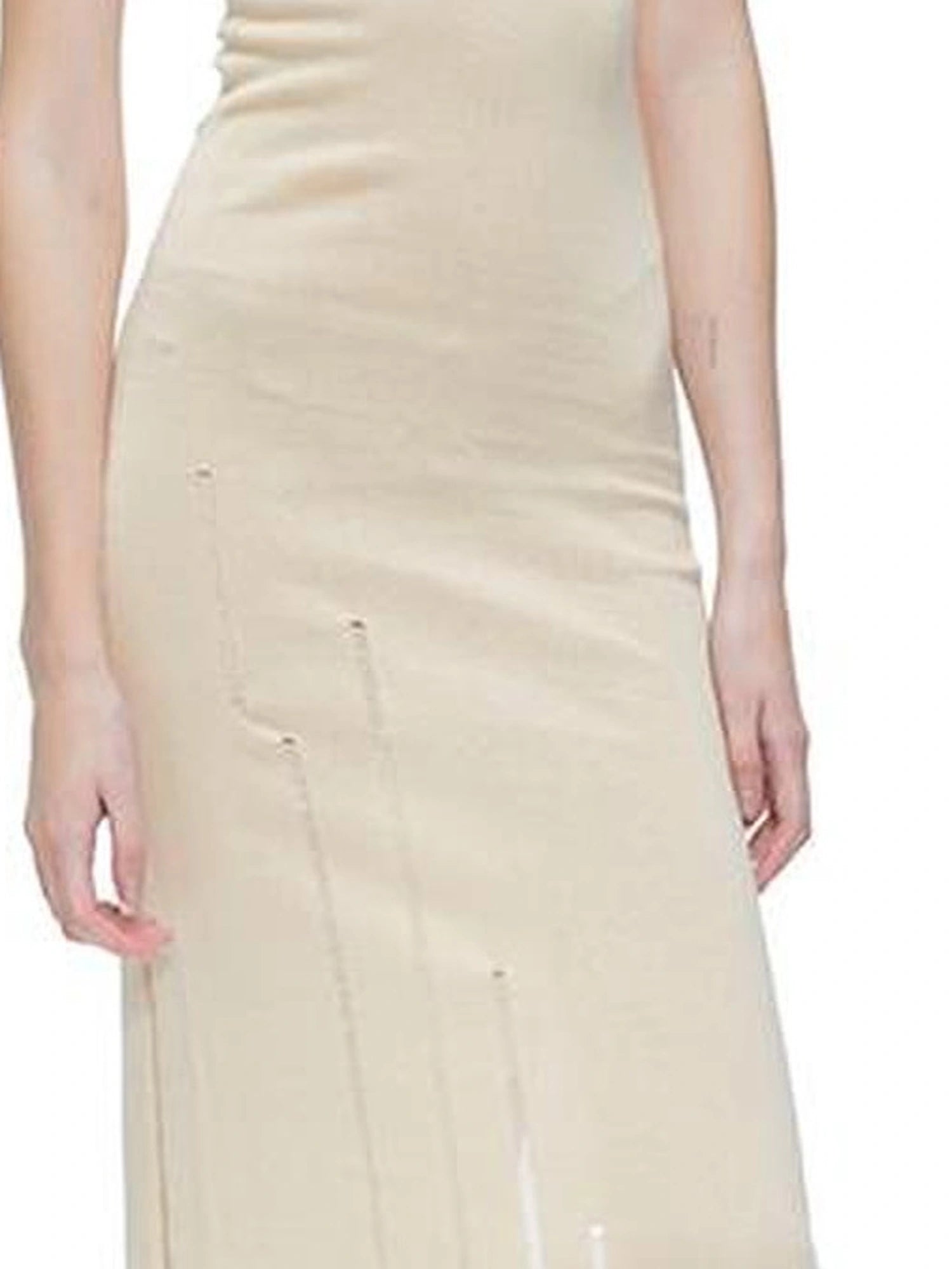 kvkv Textured Jacquard Long Dress In Earth Tones