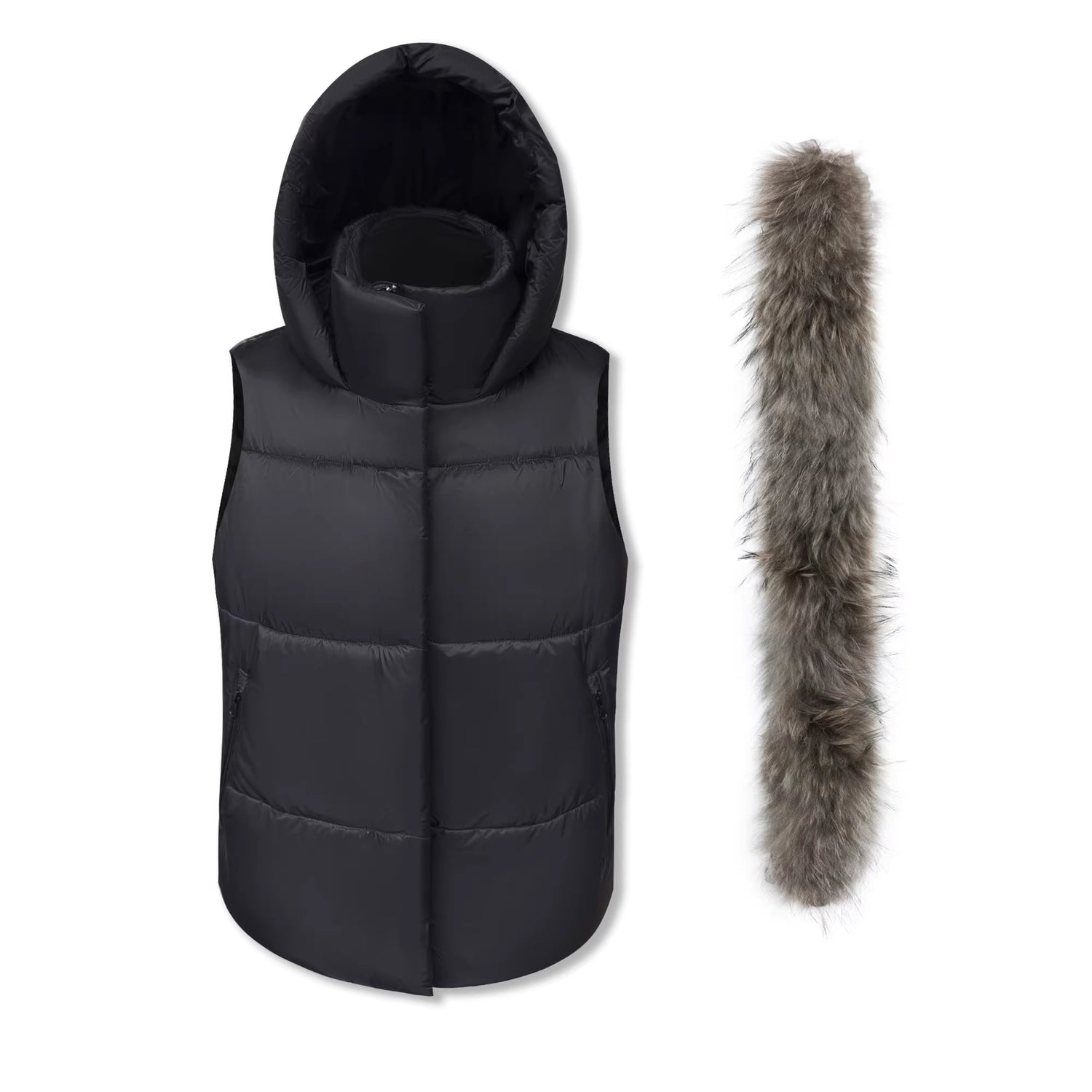 kvkv_Thick_100_Percent_Cotton_Hooded_Slim_Commuter_Zip_Front_Black_Puffer_Jacket_MISSTT