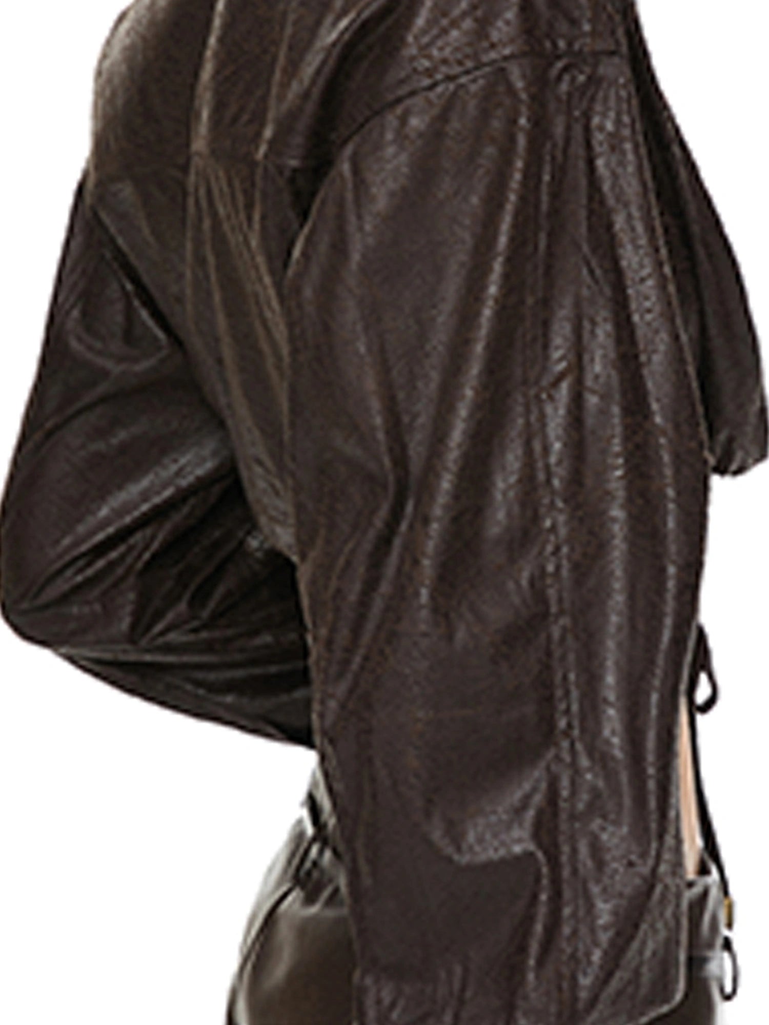 kvkv Torn Bark Texture Drawstring Crop Shirt