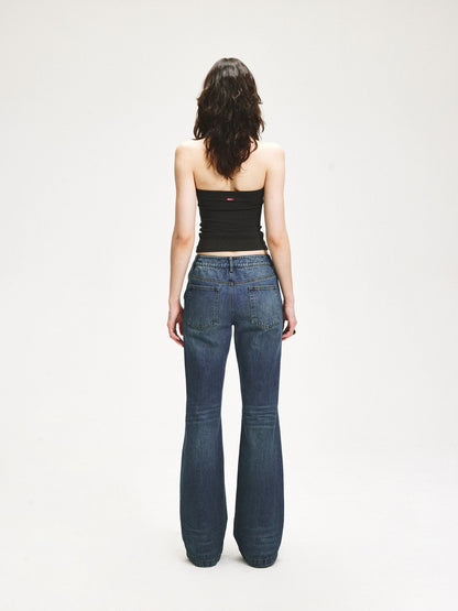 kvkv Twist Knot Asymmetrical V-neck Open Back Women&