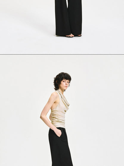 Twist Knot Backless Halter Top