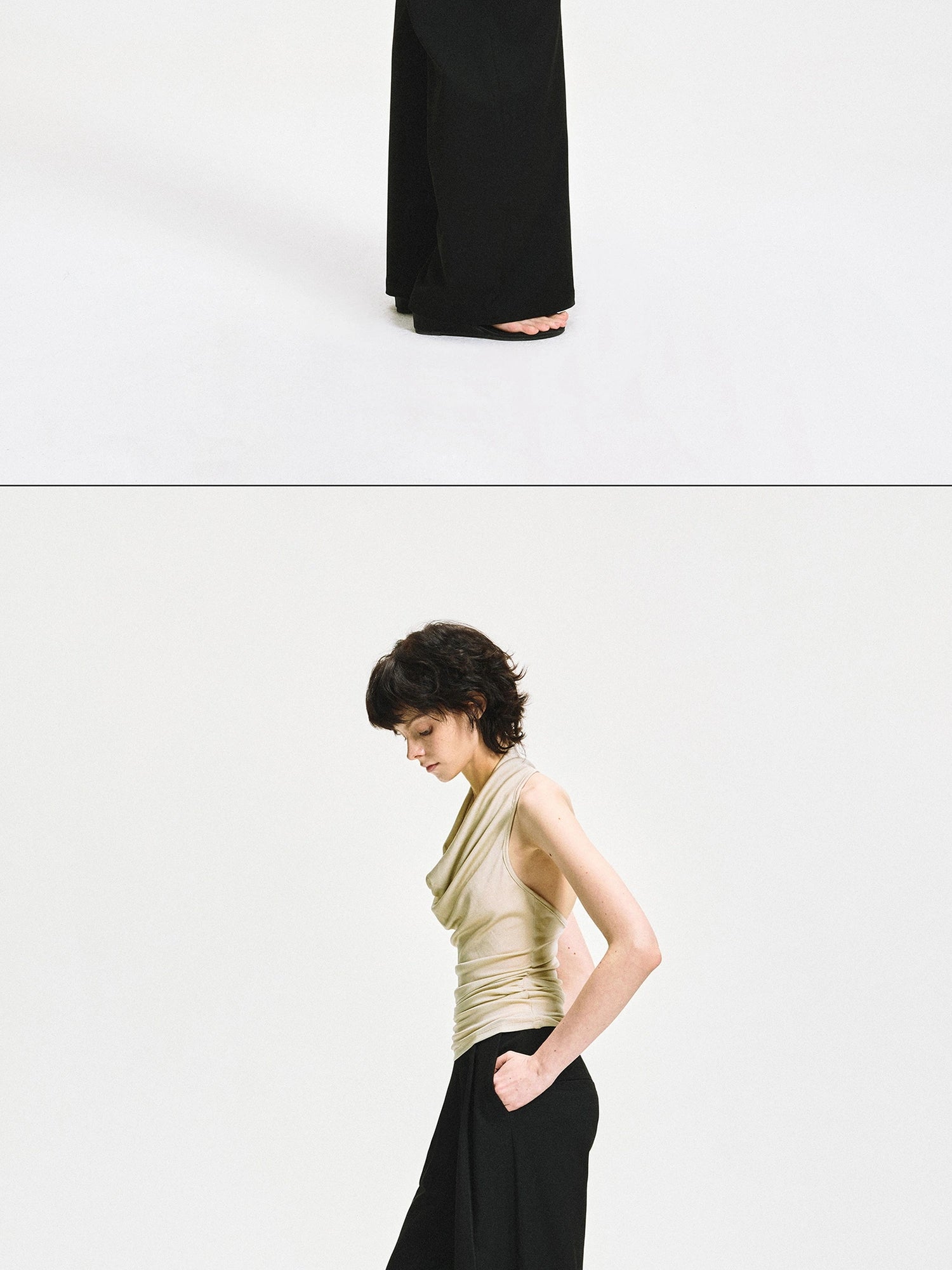 Twist Knot Backless Halter Top