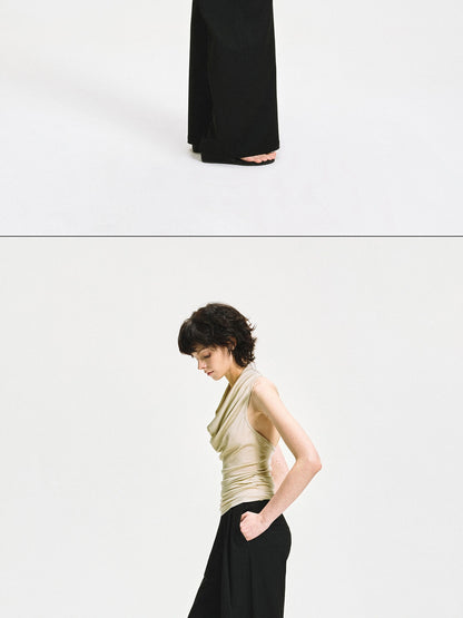 Twist Knot Backless Halter Top