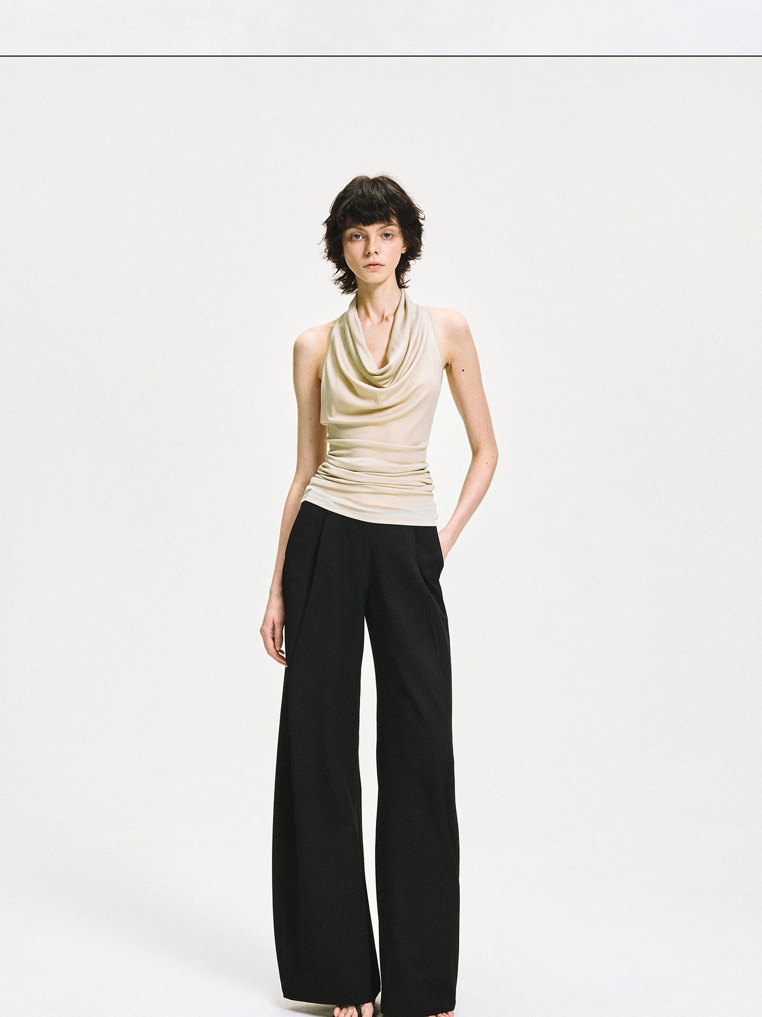 Twist Knot Backless Halter Top