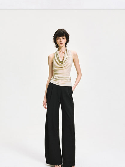 Twist Knot Backless Halter Top