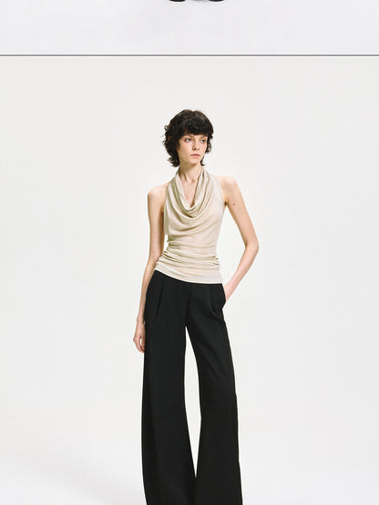 Twist Knot Backless Halter Top