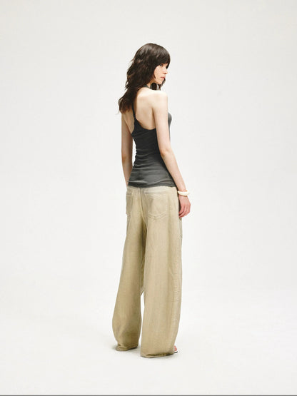 KVKV Yoga Clothing Brand - Twisted Back Hollow Out Halter Top