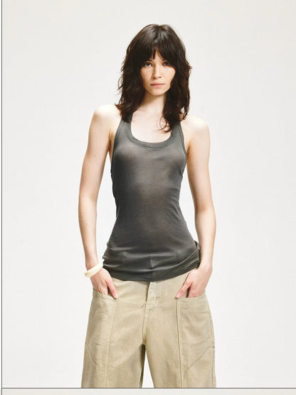 KVKV Yoga Clothing Brand - Twisted Back Hollow Out Halter Top