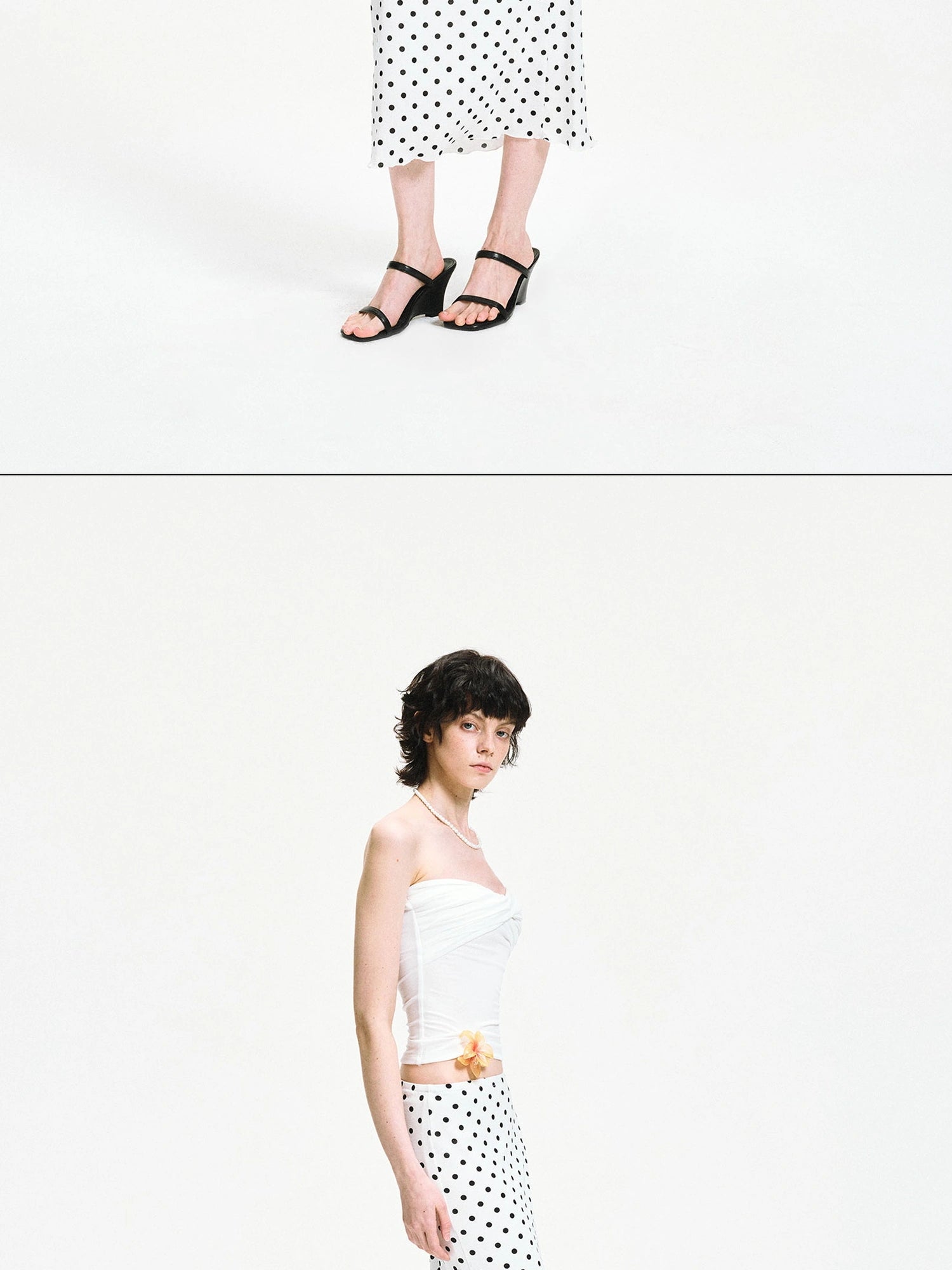 kvkv Twisted Cross Wrap Tencel Tube Top
