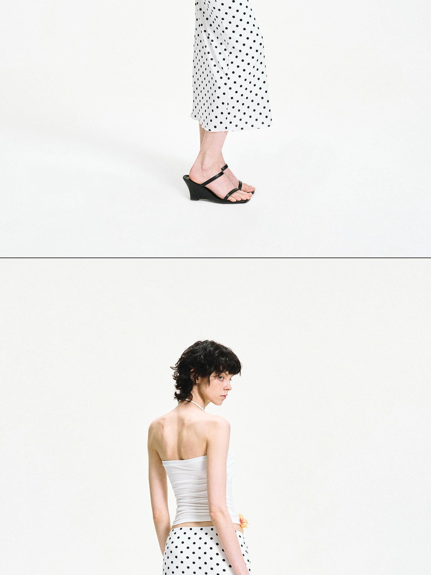 kvkv Twisted Cross Wrap Tencel Tube Top