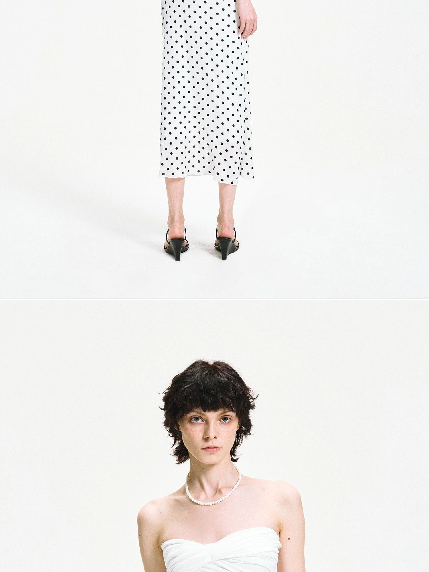 kvkv Twisted Cross Wrap Tencel Tube Top
