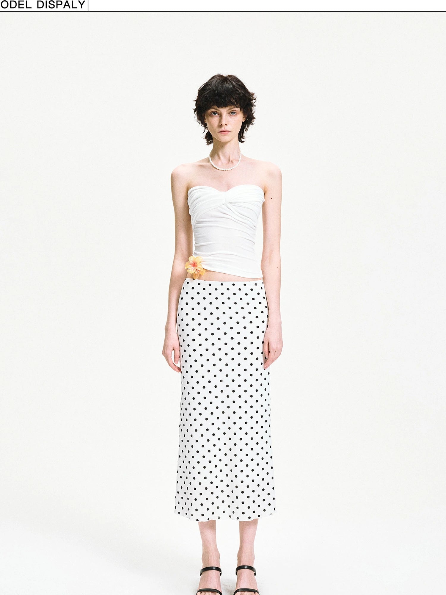 kvkv Twisted Cross Wrap Tencel Tube Top