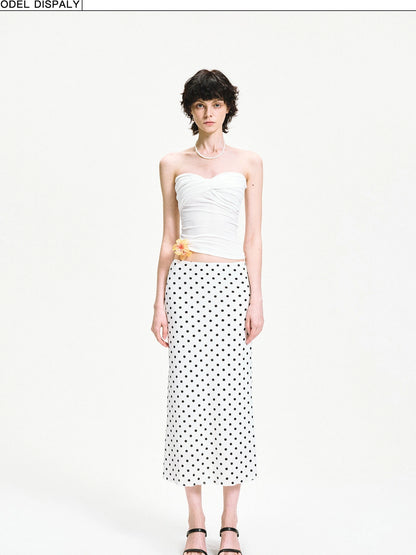 kvkv Twisted Cross Wrap Tencel Tube Top