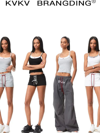 kvkv Two Piece Layered Mesh Tank Top