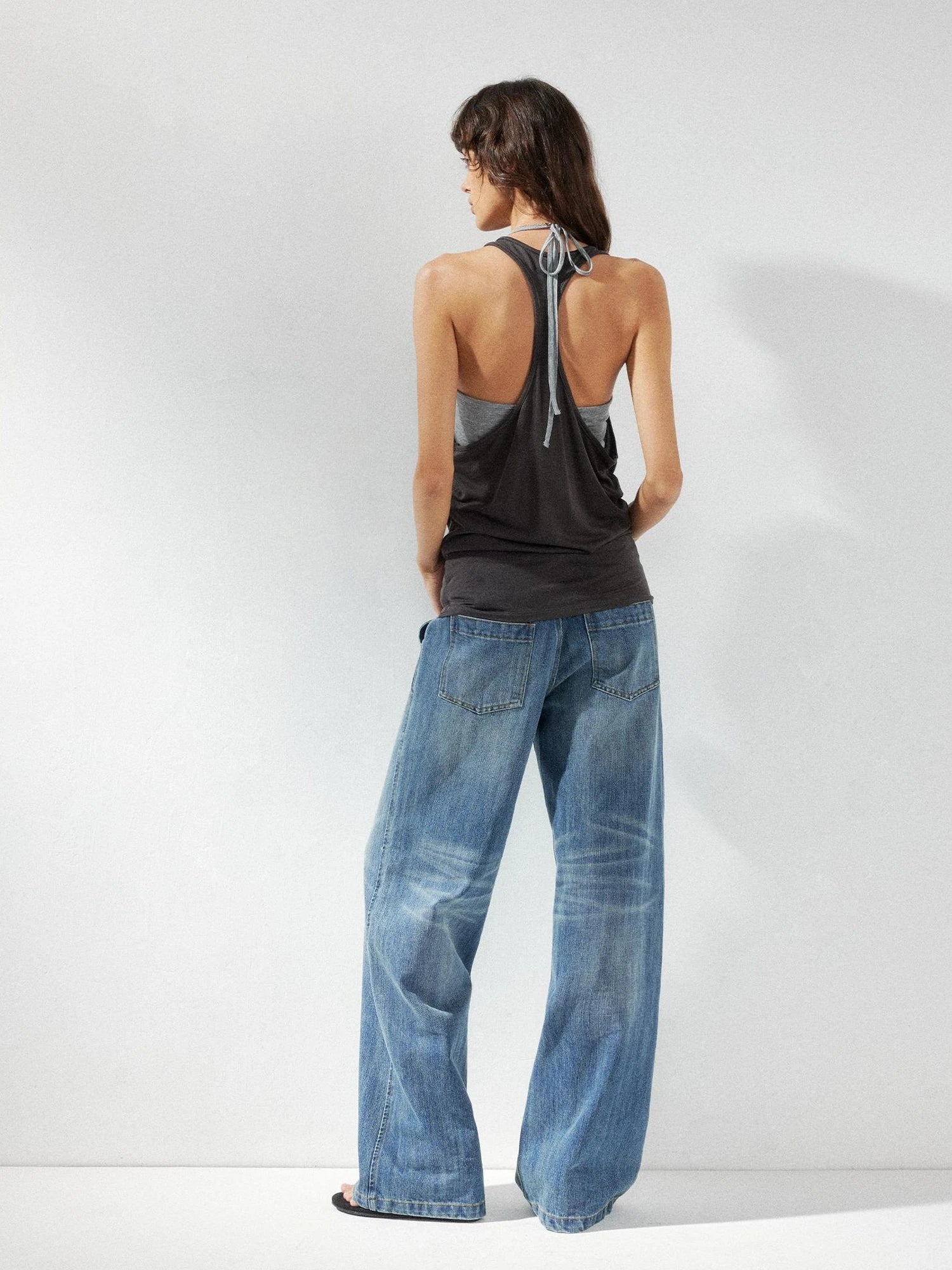 kvkv Two Piece Layered Slip Top