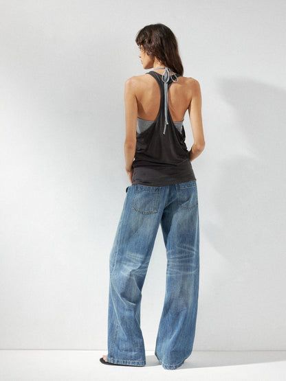 kvkv Two Piece Layered Slip Top