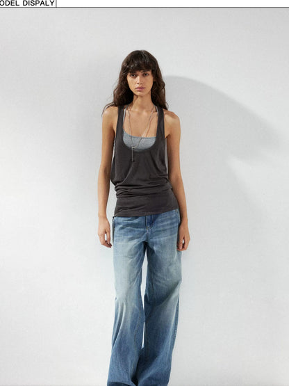 kvkv Two Piece Layered Slip Top