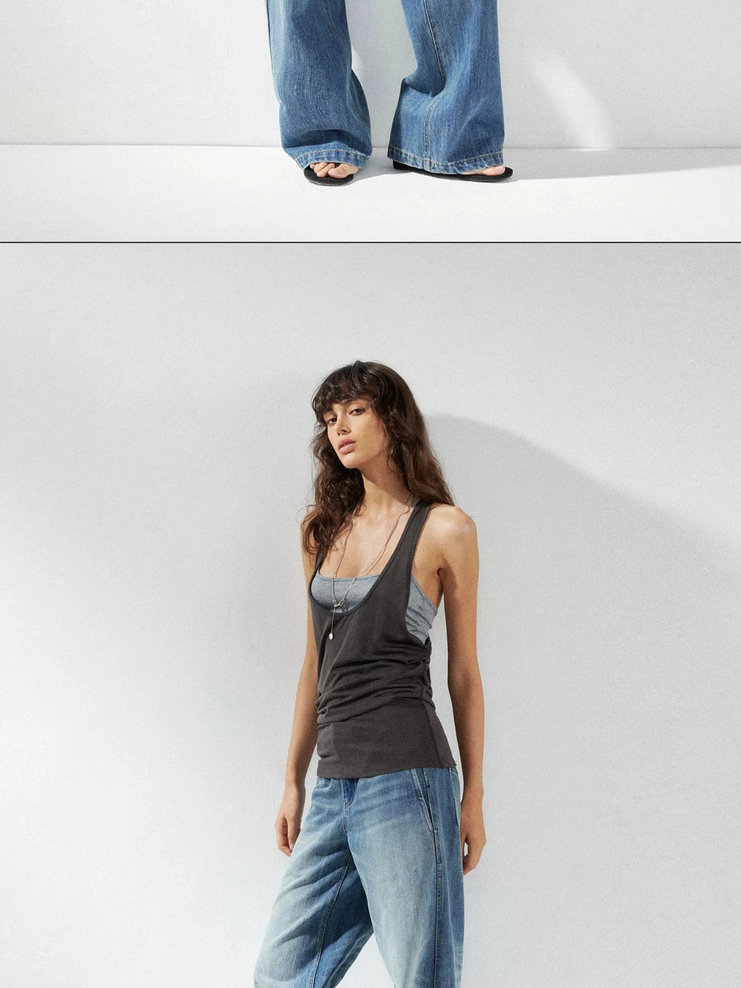 kvkv Two Piece Layered Slip Top