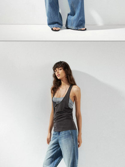 kvkv Two Piece Layered Slip Top