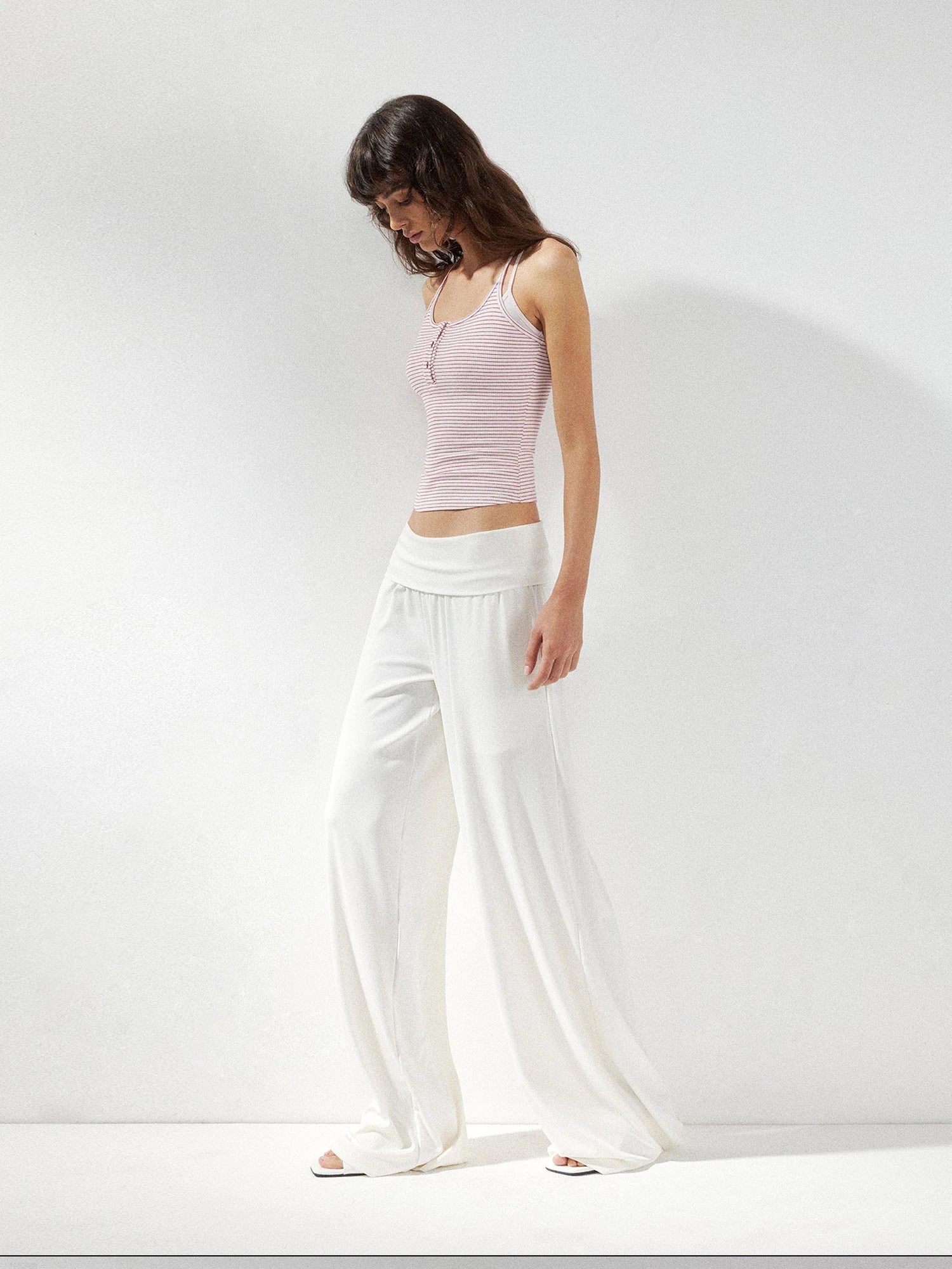 kvkv Two Piece Layered Striped Camisole