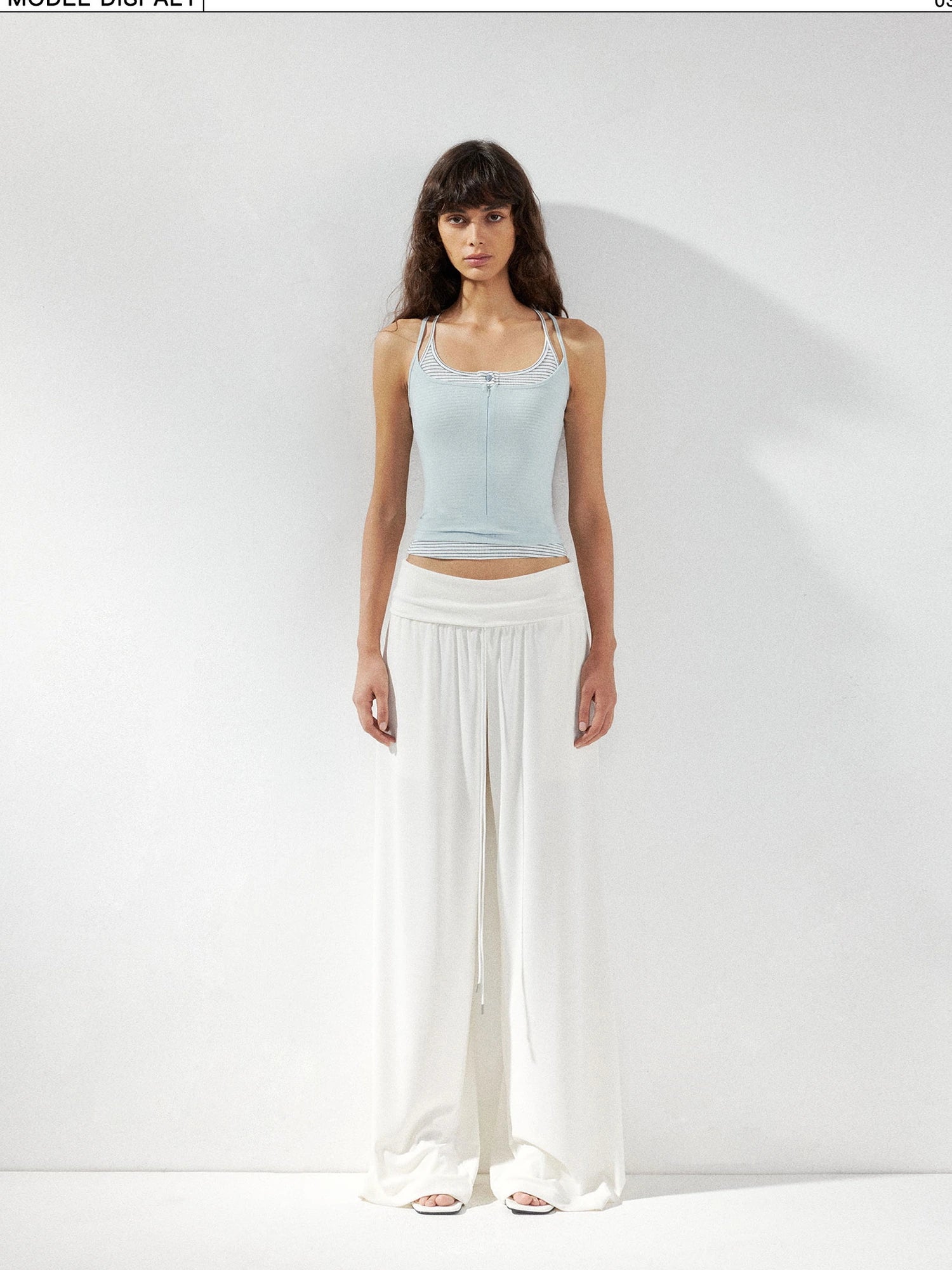 kvkv Two Piece Layered Striped Camisole