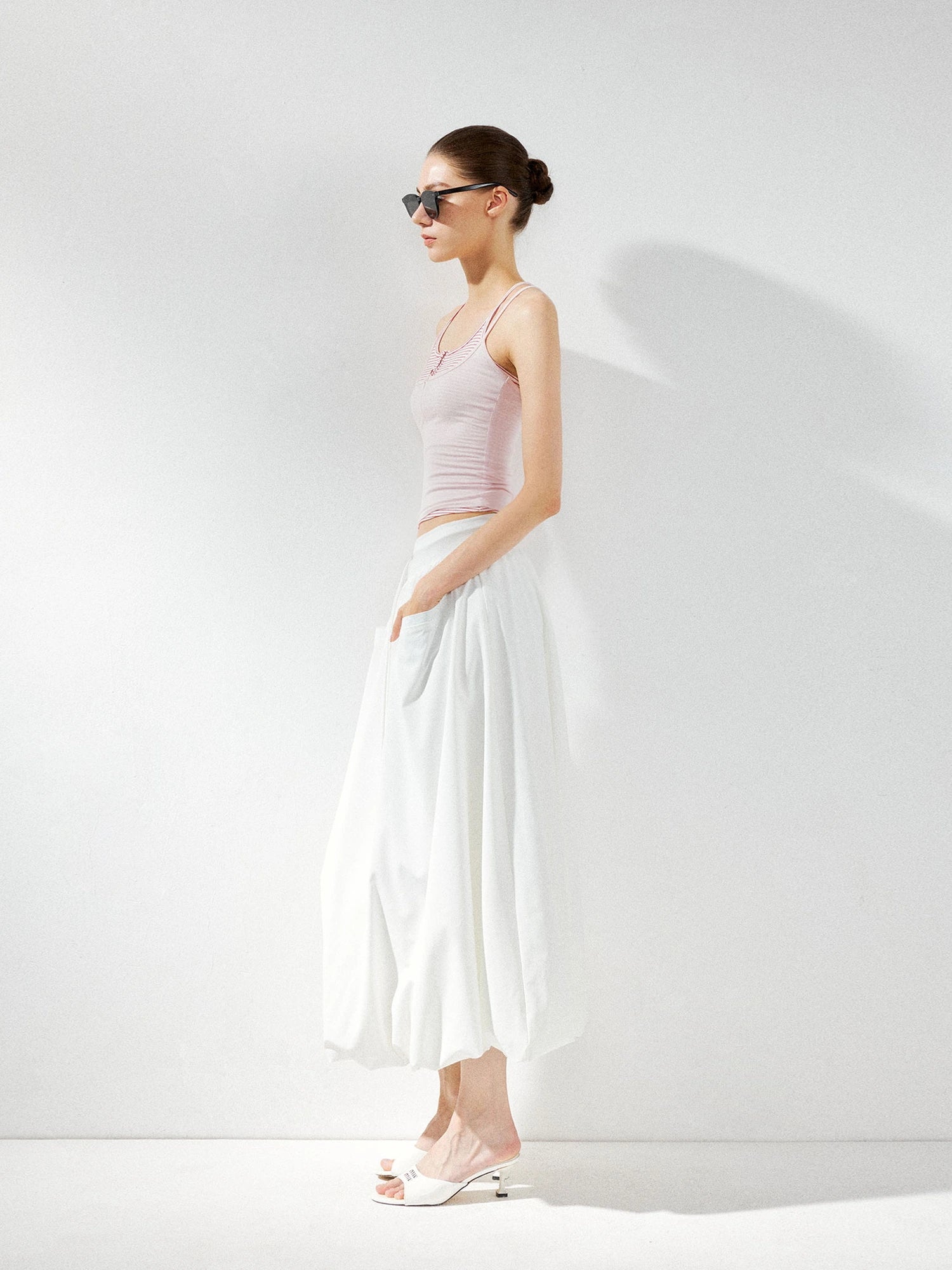 kvkv Two Piece Layered Striped Camisole