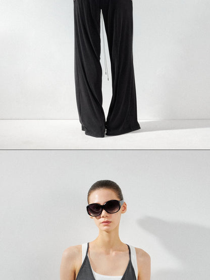 kvkv Two Piece Layered Vest In Grey And White