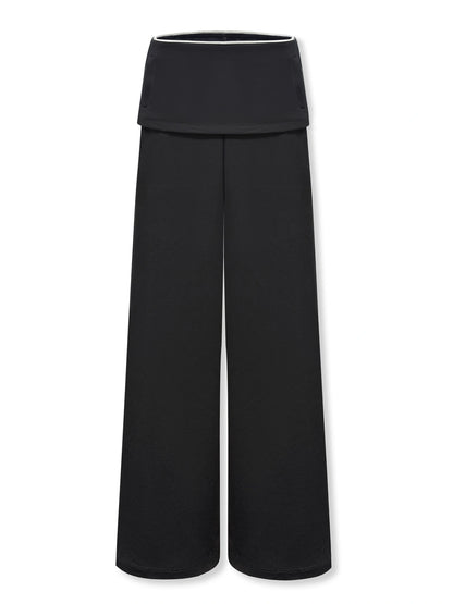 kvkv_Two_Tone_Fold_Waist_Flared_Trousers_MISSTT