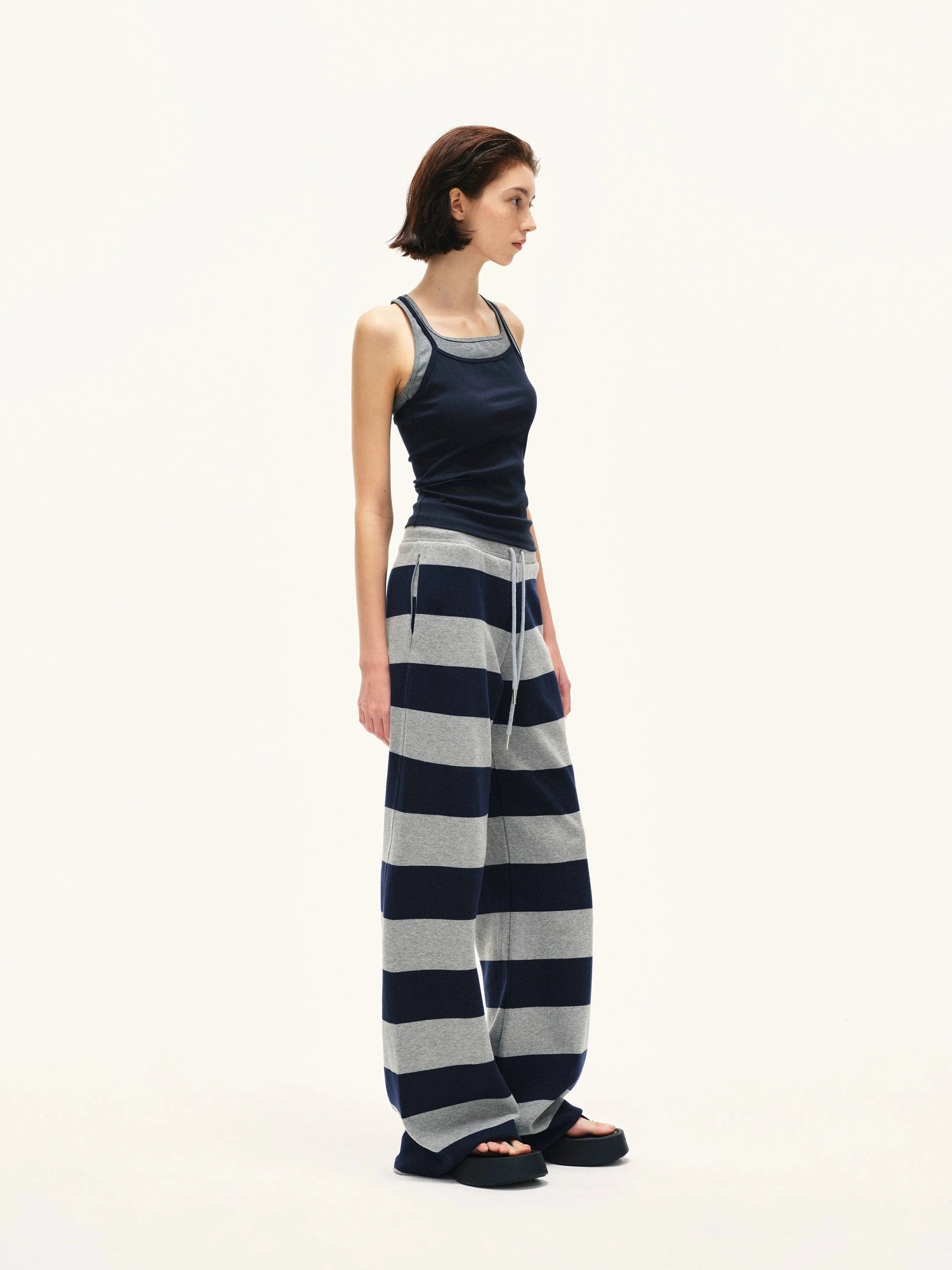 kvkv Two Tone Ribbed Yoga Tank Top