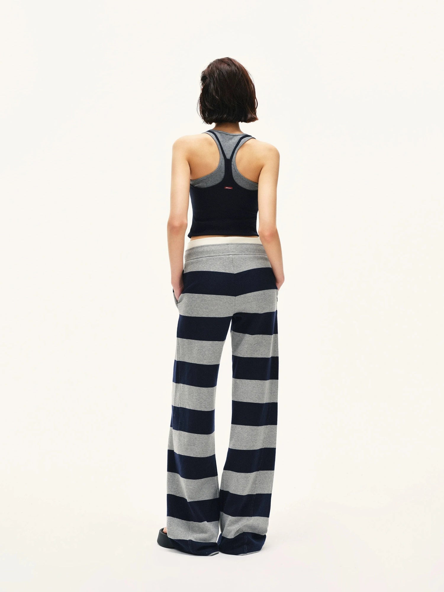 kvkv Two Tone Ribbed Yoga Tank Top