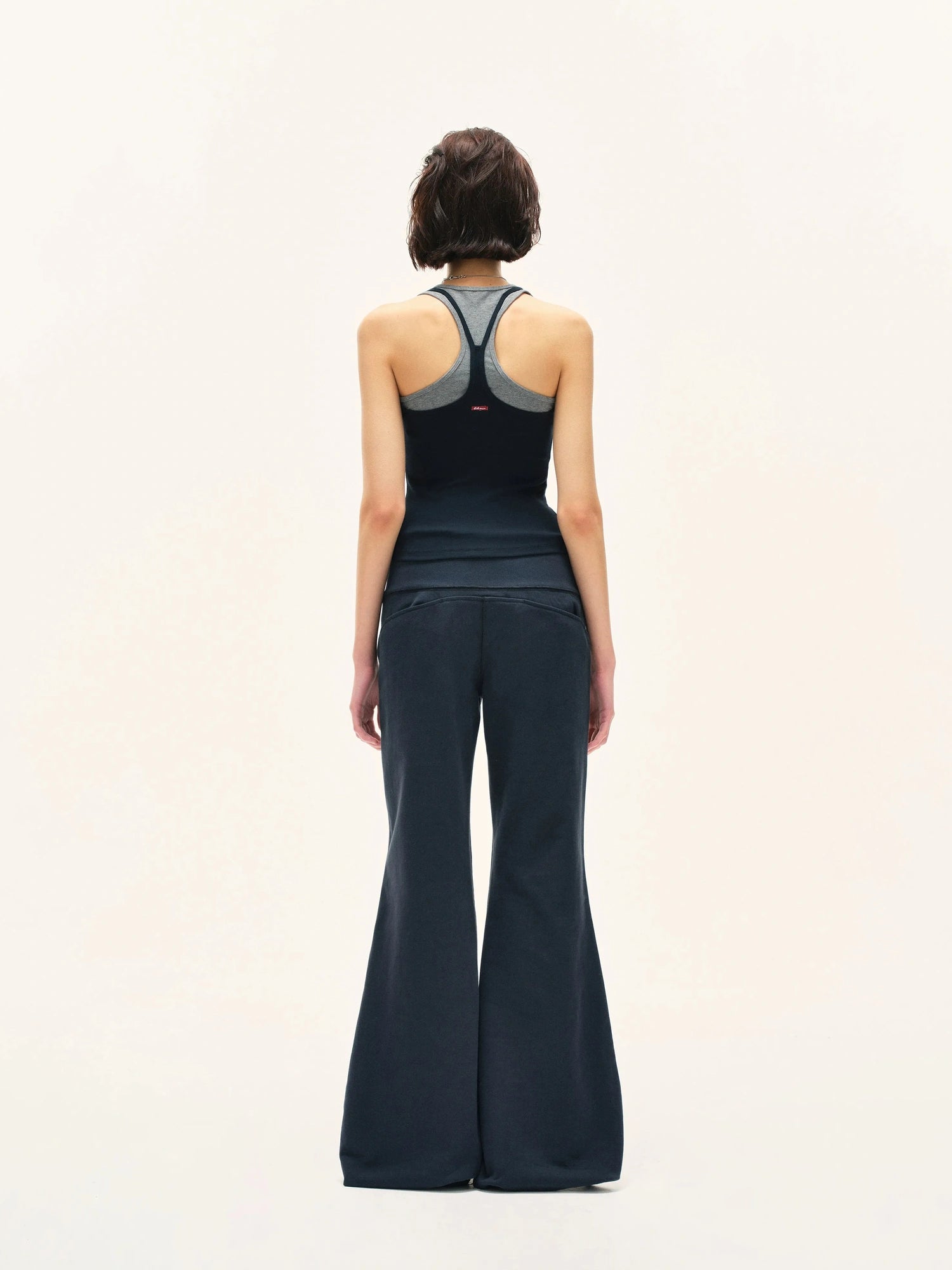 kvkv Two Tone Ribbed Yoga Tank Top