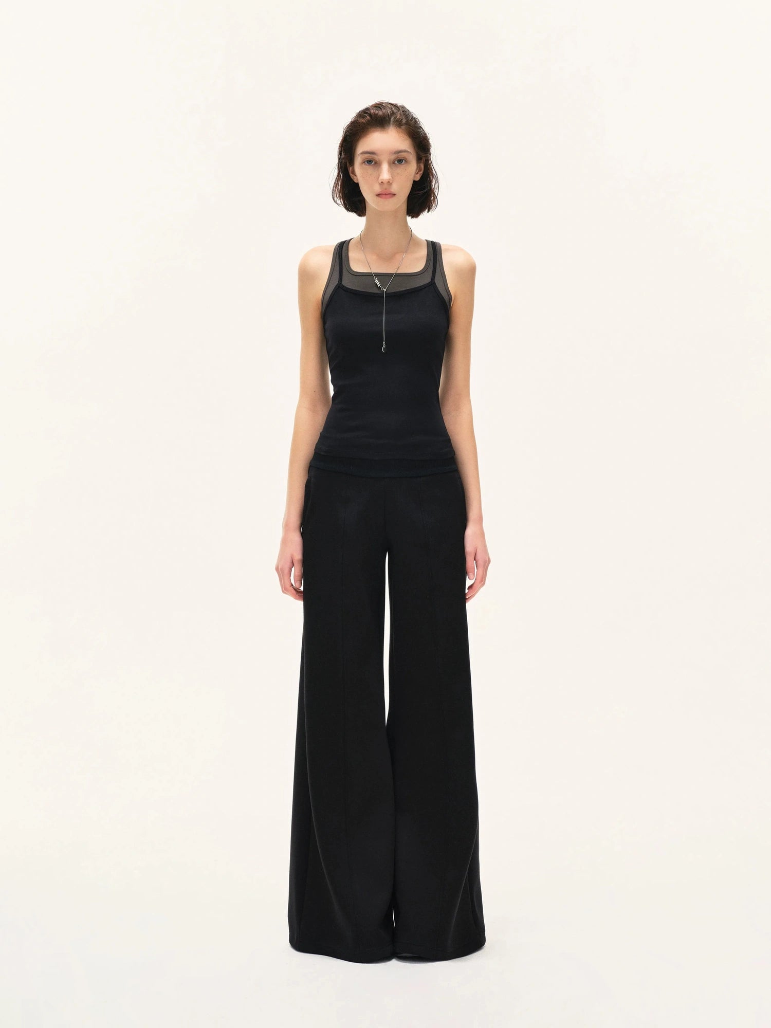 kvkv Two Tone Ribbed Yoga Tank Top