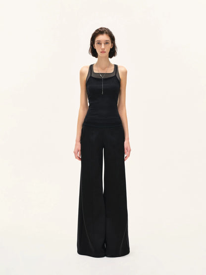 kvkv Two Tone Ribbed Yoga Tank Top