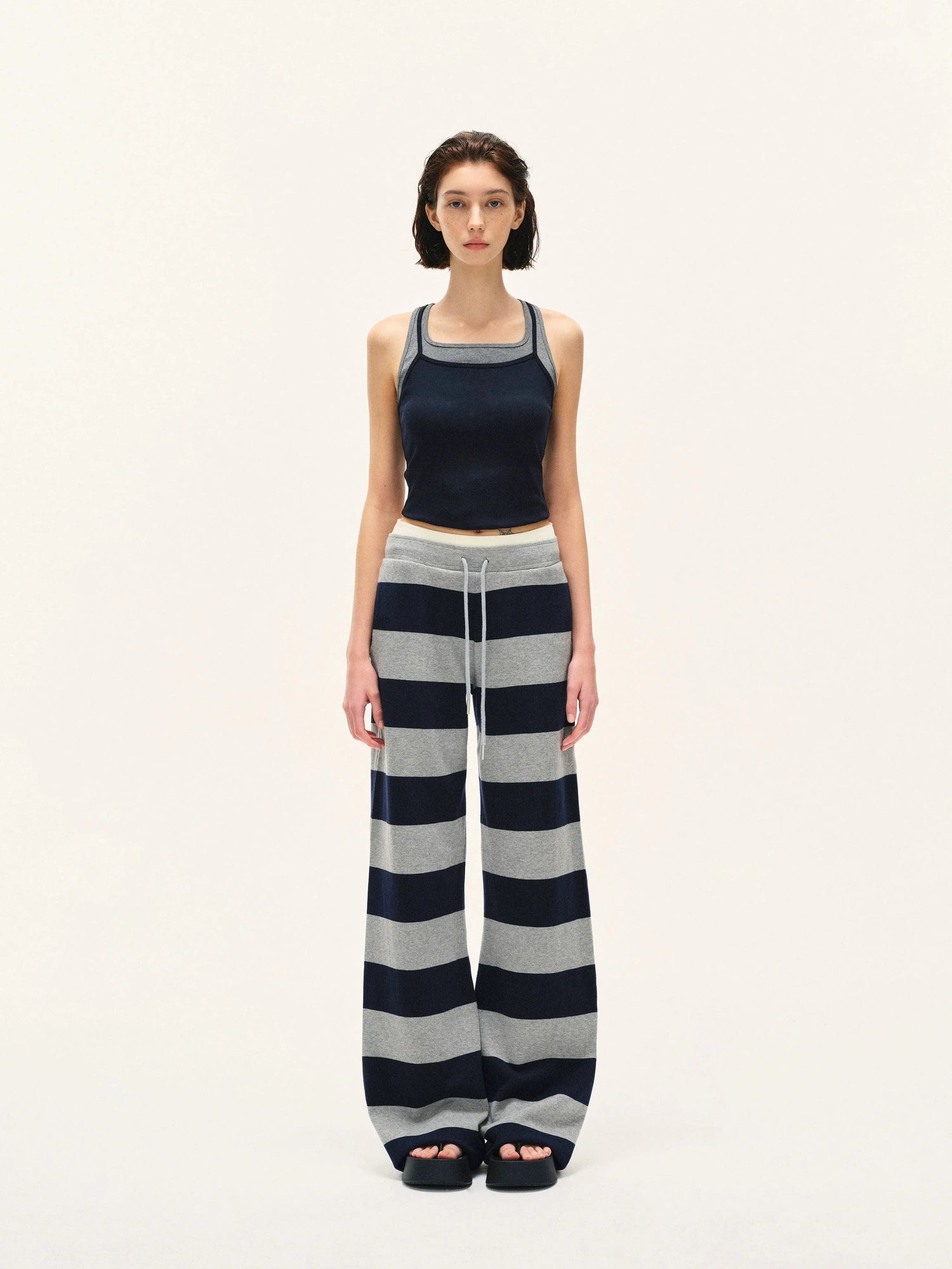 kvkv Two Tone Ribbed Yoga Tank Top
