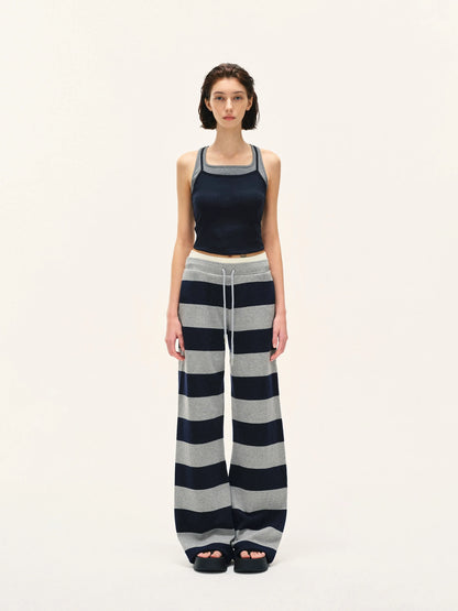 kvkv Two Tone Ribbed Yoga Tank Top