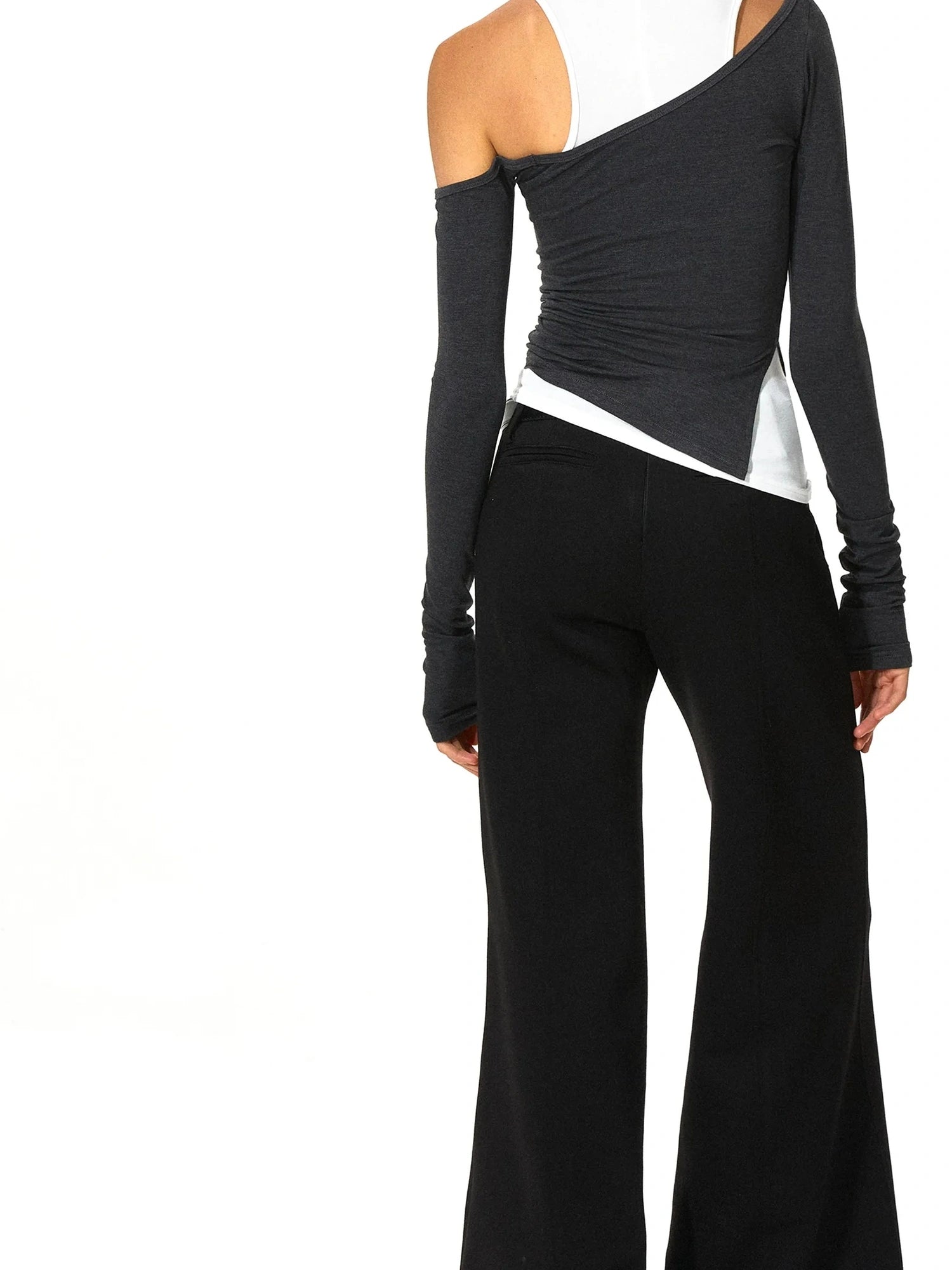 kvkv Two Tone Sloping Shoulder Two Piece Set