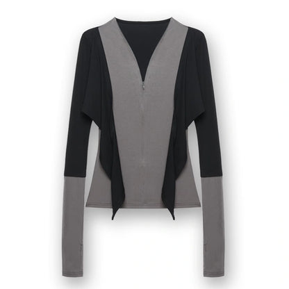 kvkv_Two_Tone_Stretch_Slim_Fit_Long_Sleeve_Top_MISSTT