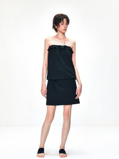 kvkv Two Way Adjustable Wave Hem Midi Skirt