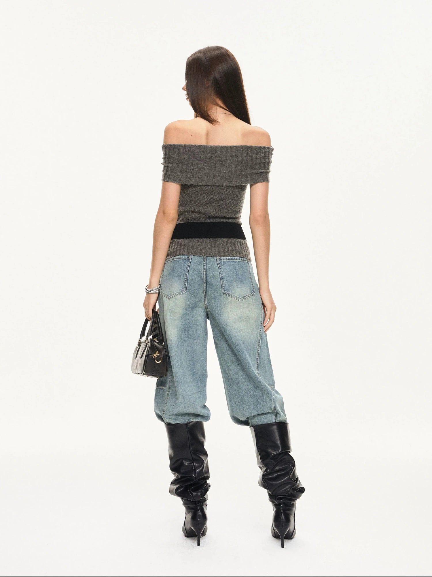 KVKV Yoga Clothing Brand - Two Way Collar Wool Blend Knit Vest
