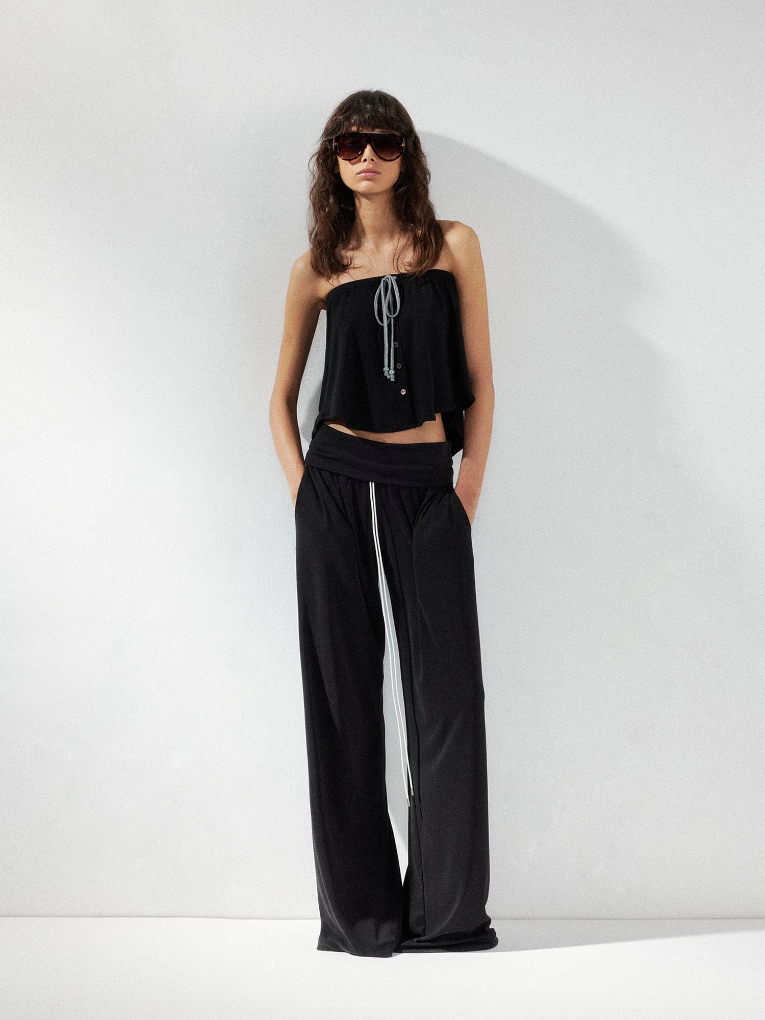 kvkv Two Way Drawstring Tube Top