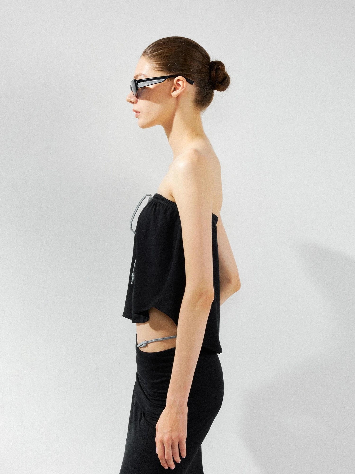 kvkv Two Way Drawstring Tube Top