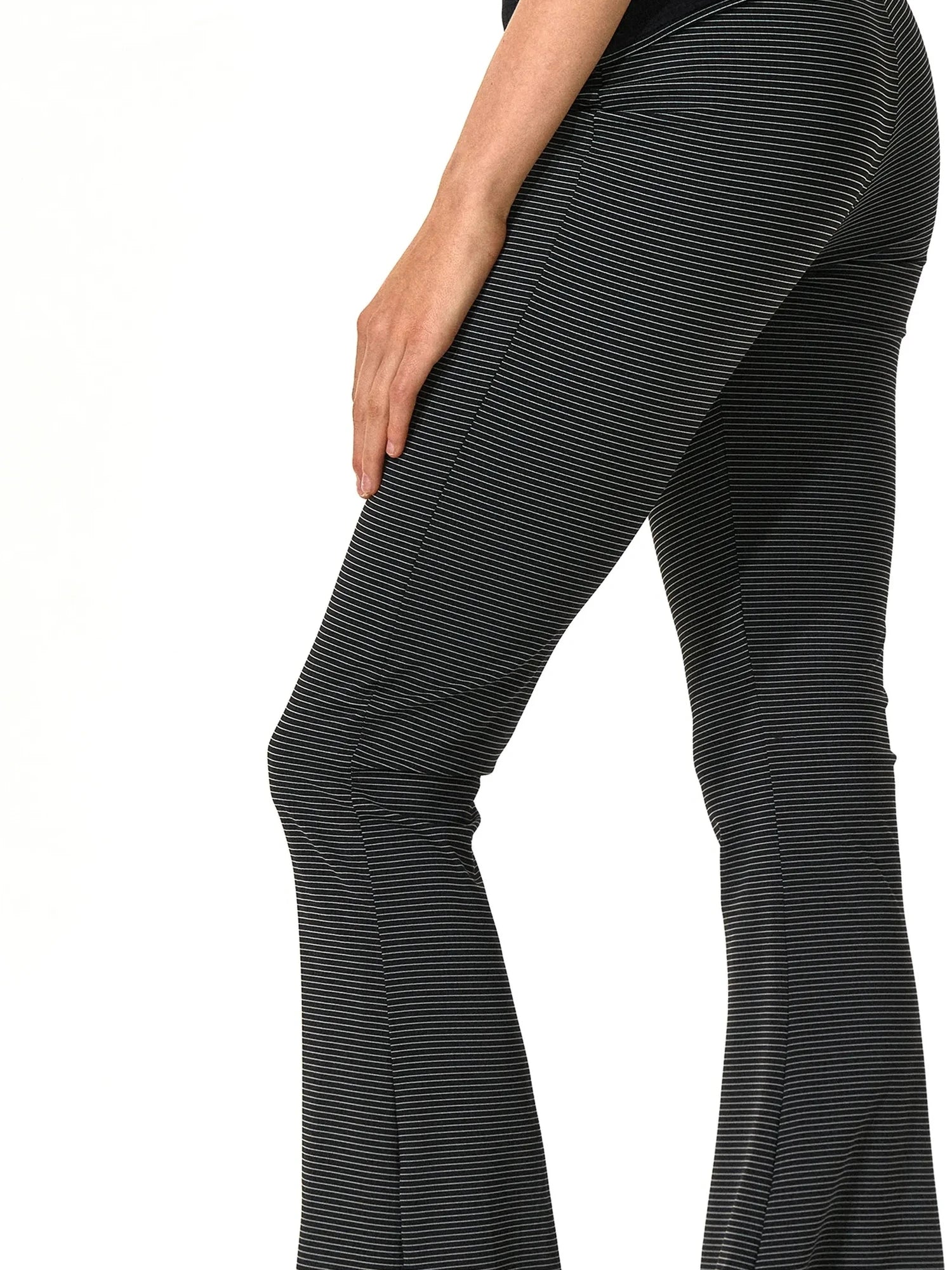 kvkv Two Way Wear Striped Flared Yoga Pants