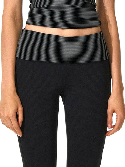 kvkv Two Way Wear Striped Flared Yoga Pants