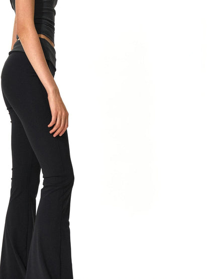 kvkv Two Way Wear Striped Flared Yoga Pants